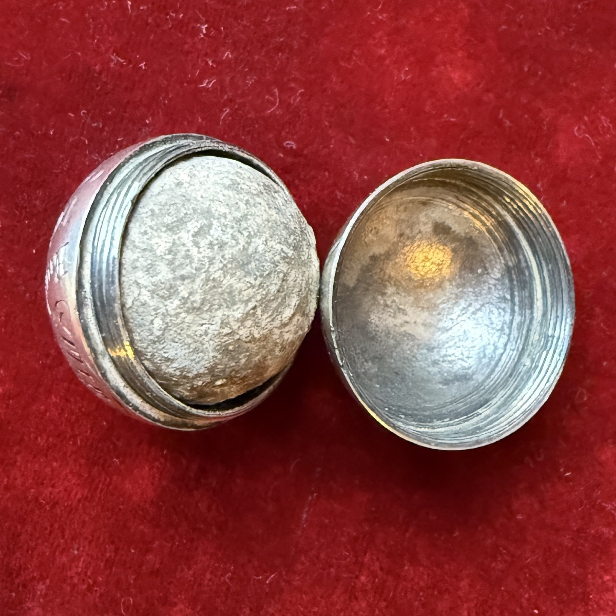 Étui à balle de mousquet en argent contenant une balle  Angleterre, 1815-photo-4