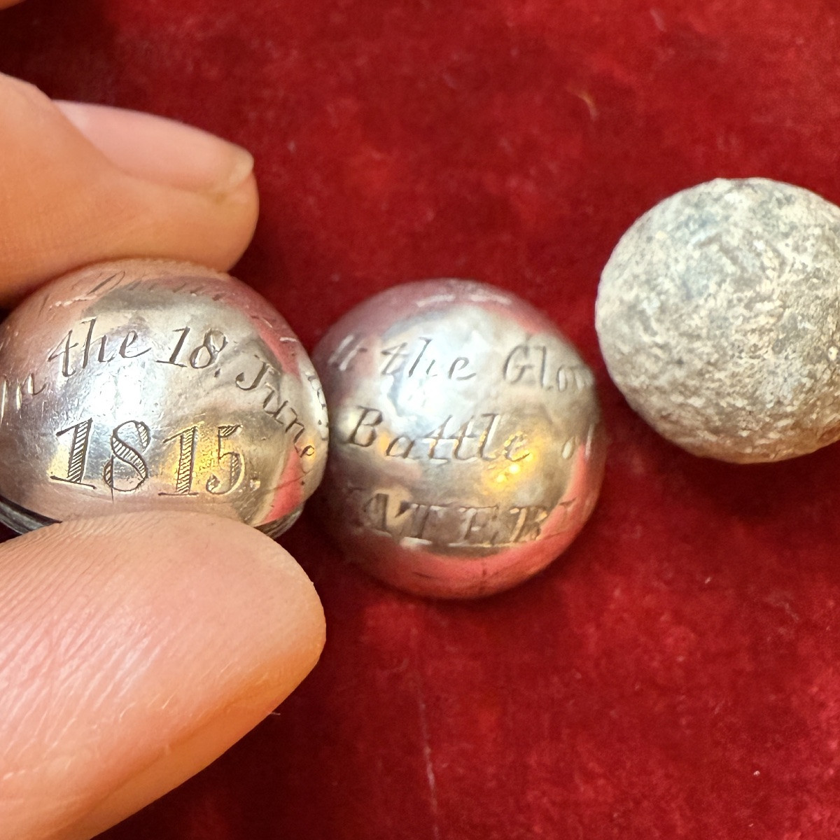 Étui à balle de mousquet en argent contenant une balle  Angleterre, 1815-photo-7