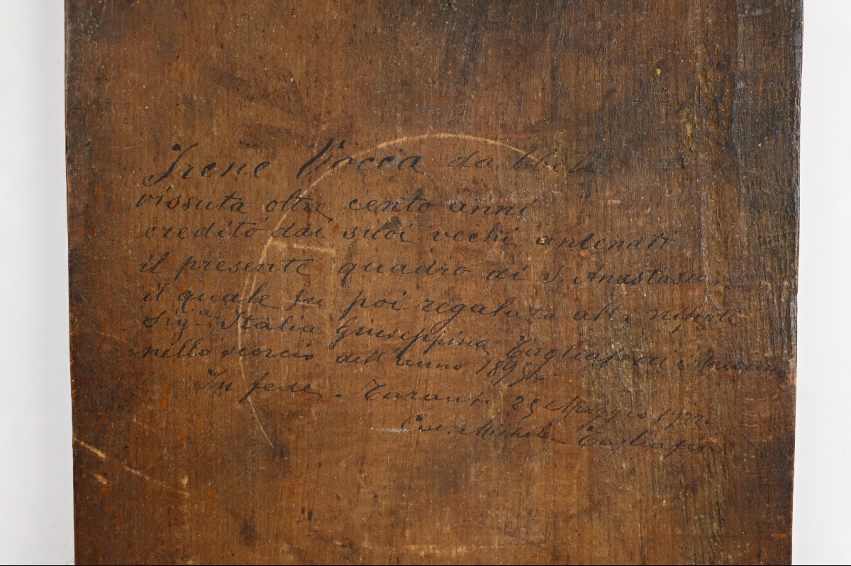 Panel With The Head Of Saint John The Baptist. Southern Italy, 17th Century.-photo-2