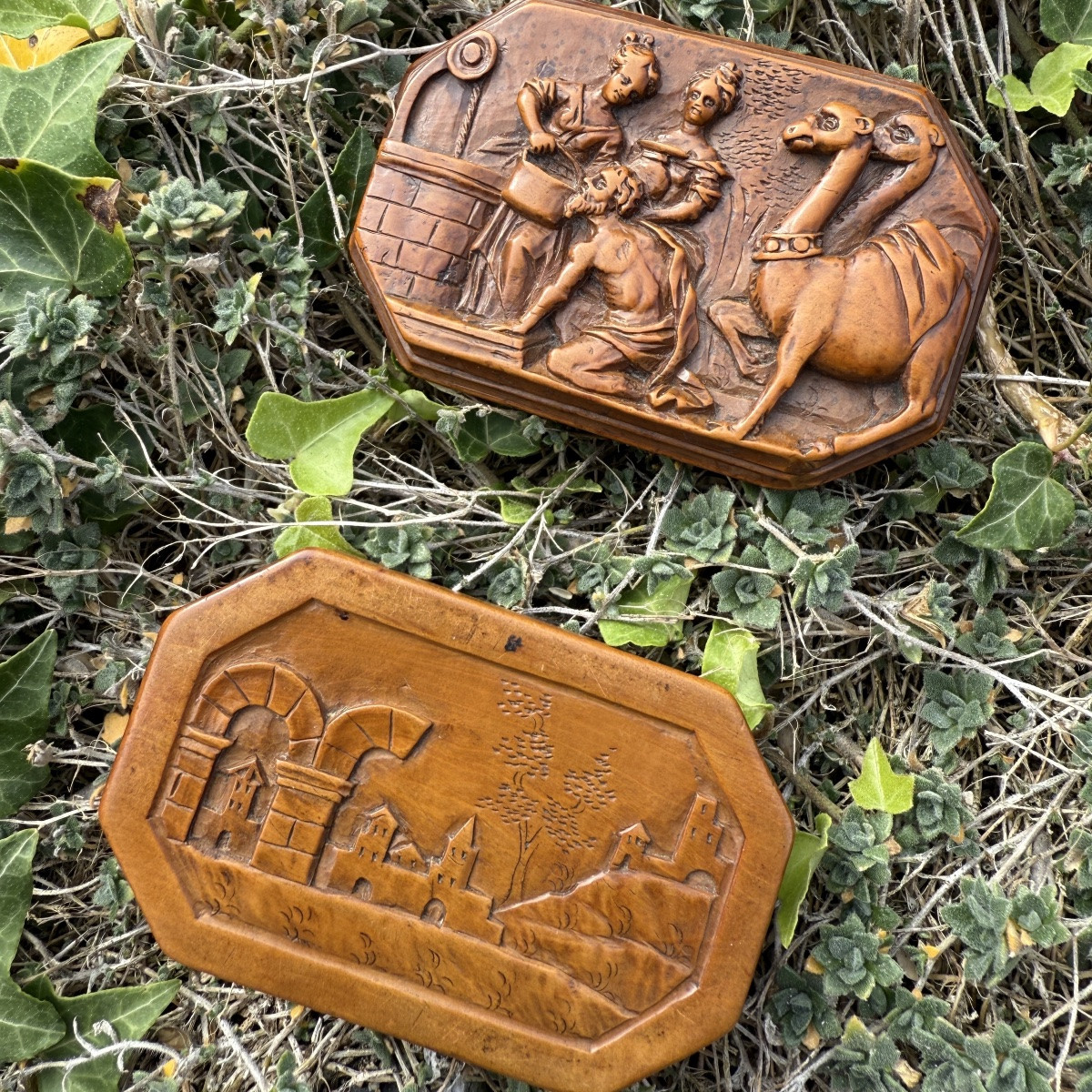 Boxwood Snuff Box With Biblical Scene (rebecca). Netherlandish, 17th Century.-photo-7