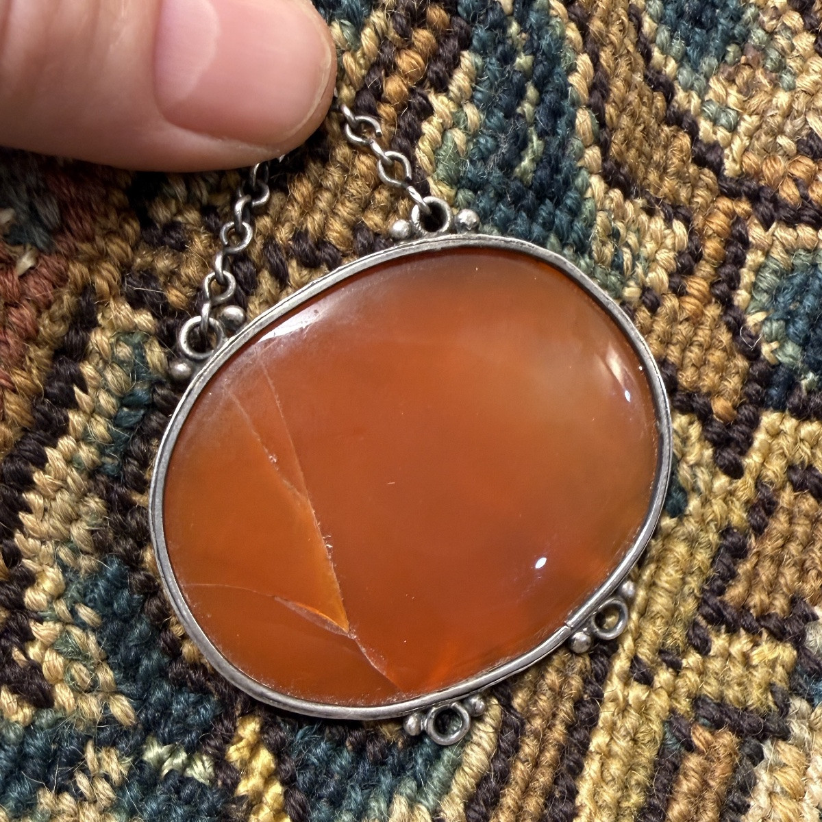 Le Départ d'Hector ; Intaille en cornaline montée sur argent. Italie, XVIIIe siècle. -photo-4