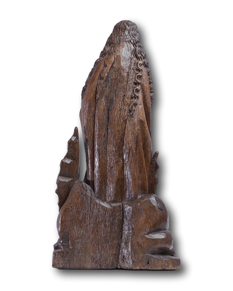 Sculpture Of Saint Margaret Of Antioch. Southern Netherlands, Flemish, C. 1500.-photo-2