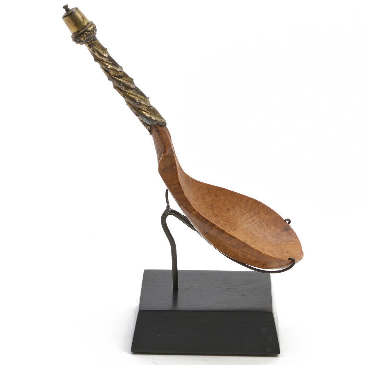 Burr Maple Spoon With Silver-gilt Handle. Swiss Or German, 16th - 17th Century. -photo-4