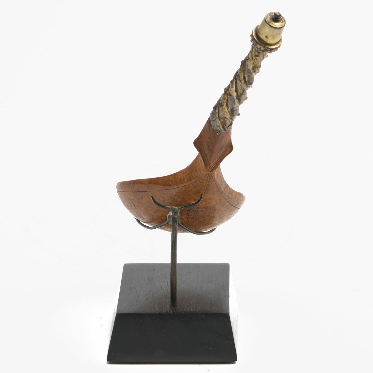 Burr Maple Spoon With Silver-gilt Handle. Swiss Or German, 16th - 17th Century. -photo-3