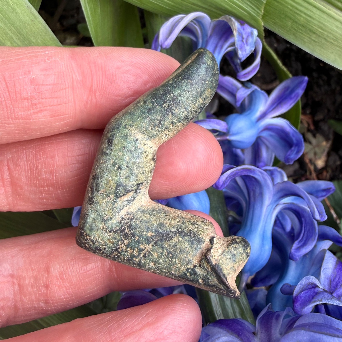 Ancient Bronze Bent Finger. Roman, 1st–4th Century A.d.  -photo-5