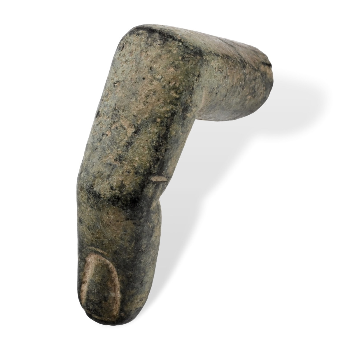 Ancient Bronze Bent Finger. Roman, 1st–4th Century A.d.  
