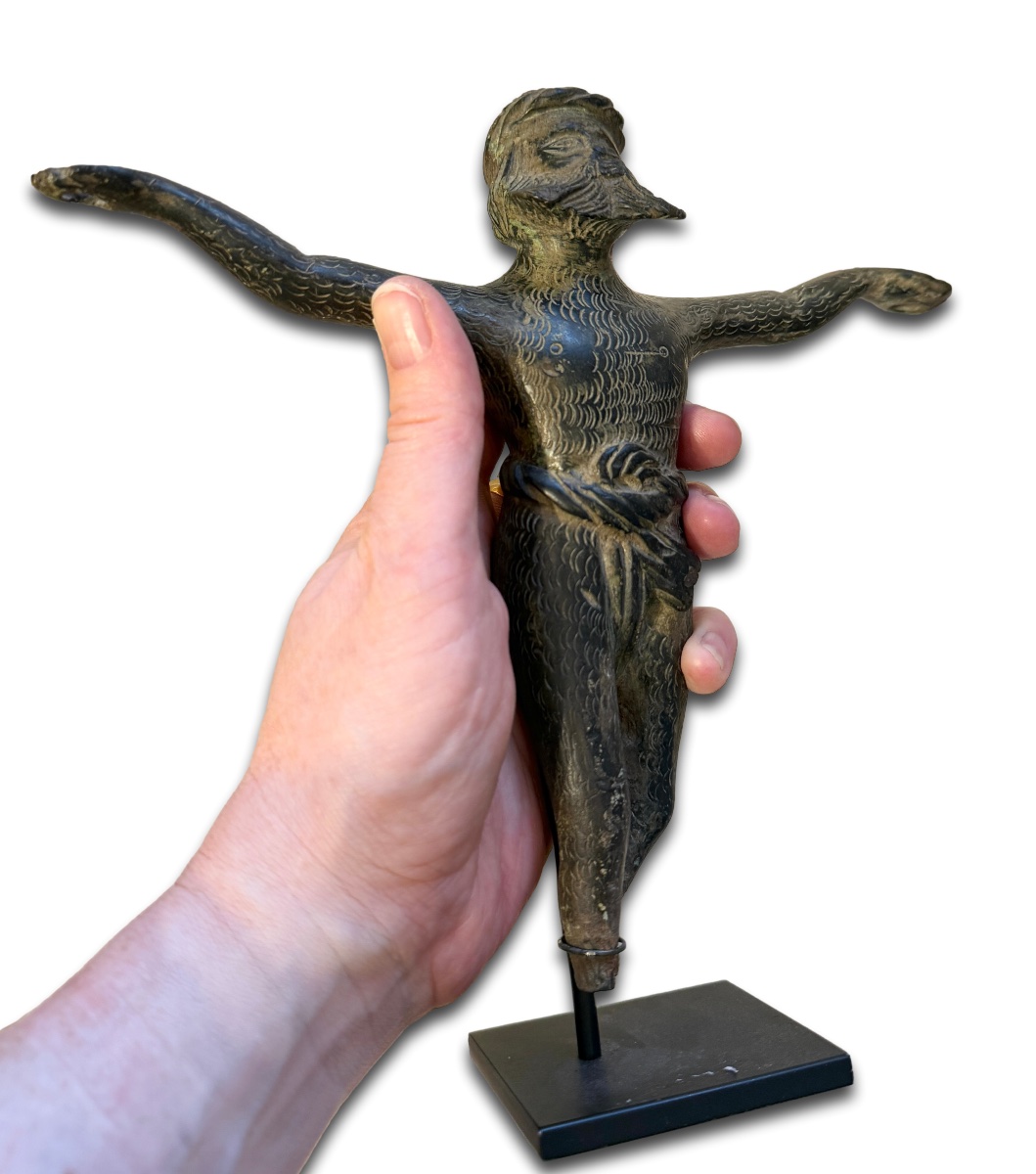 Statuette en bronze d'un homme sauvage. Allemagne, XVIe siècle.  -photo-2