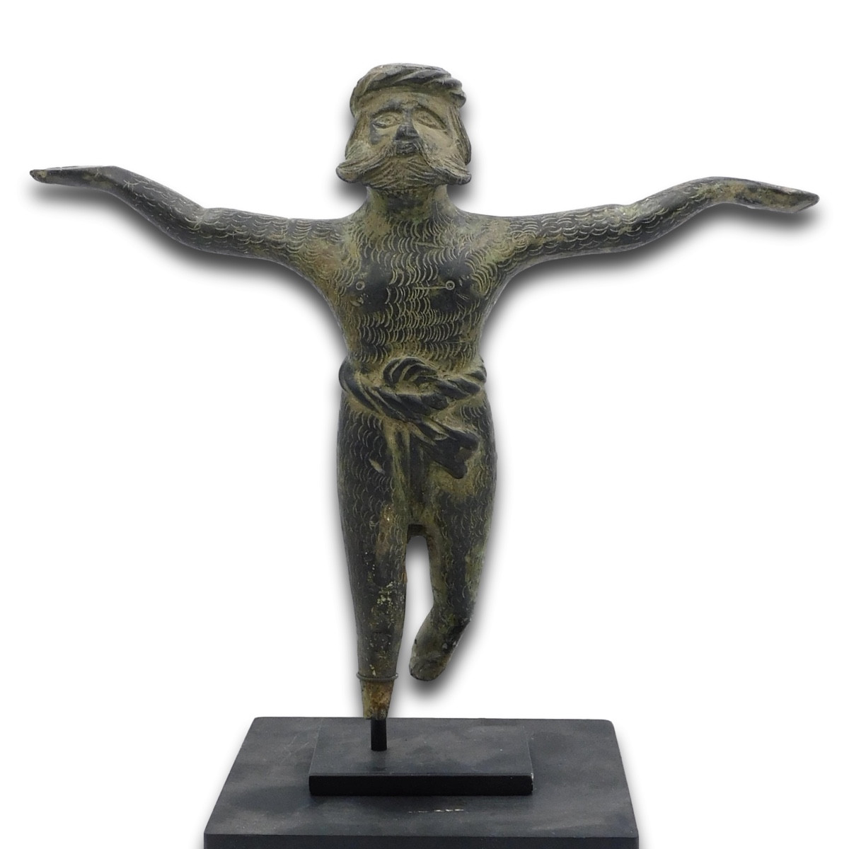 Statuette en bronze d'un homme sauvage. Allemagne, XVIe siècle.  