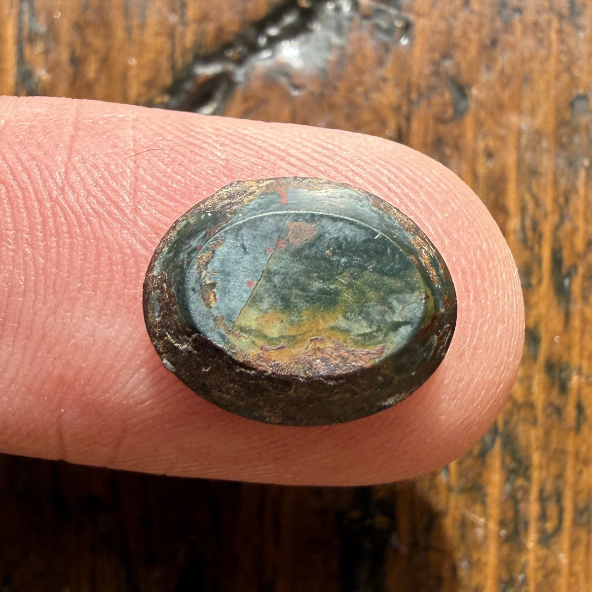 Bloodstone (heliotrope) Intaglio: Marriage Scene. Roman, 2nd–3rd Century A.d.-photo-6