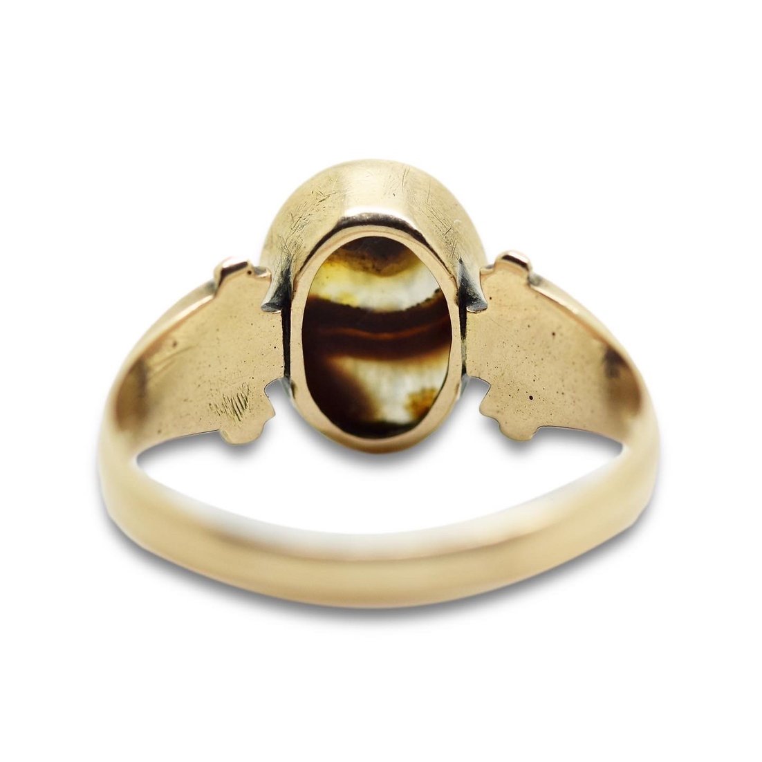 Bague Avec Une Intaille En Agate De Nike. Romain, 1er Siècle Av. J.-c./ad. -photo-3