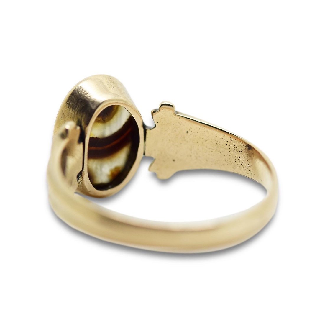 Bague Avec Une Intaille En Agate De Nike. Romain, 1er Siècle Av. J.-c./ad. -photo-3