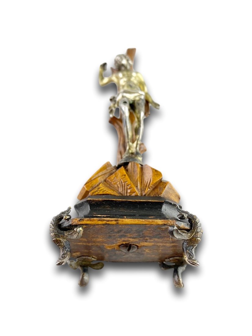 Silver Vermeil Saint Sebastian. French, Mid-17th Century.-photo-1