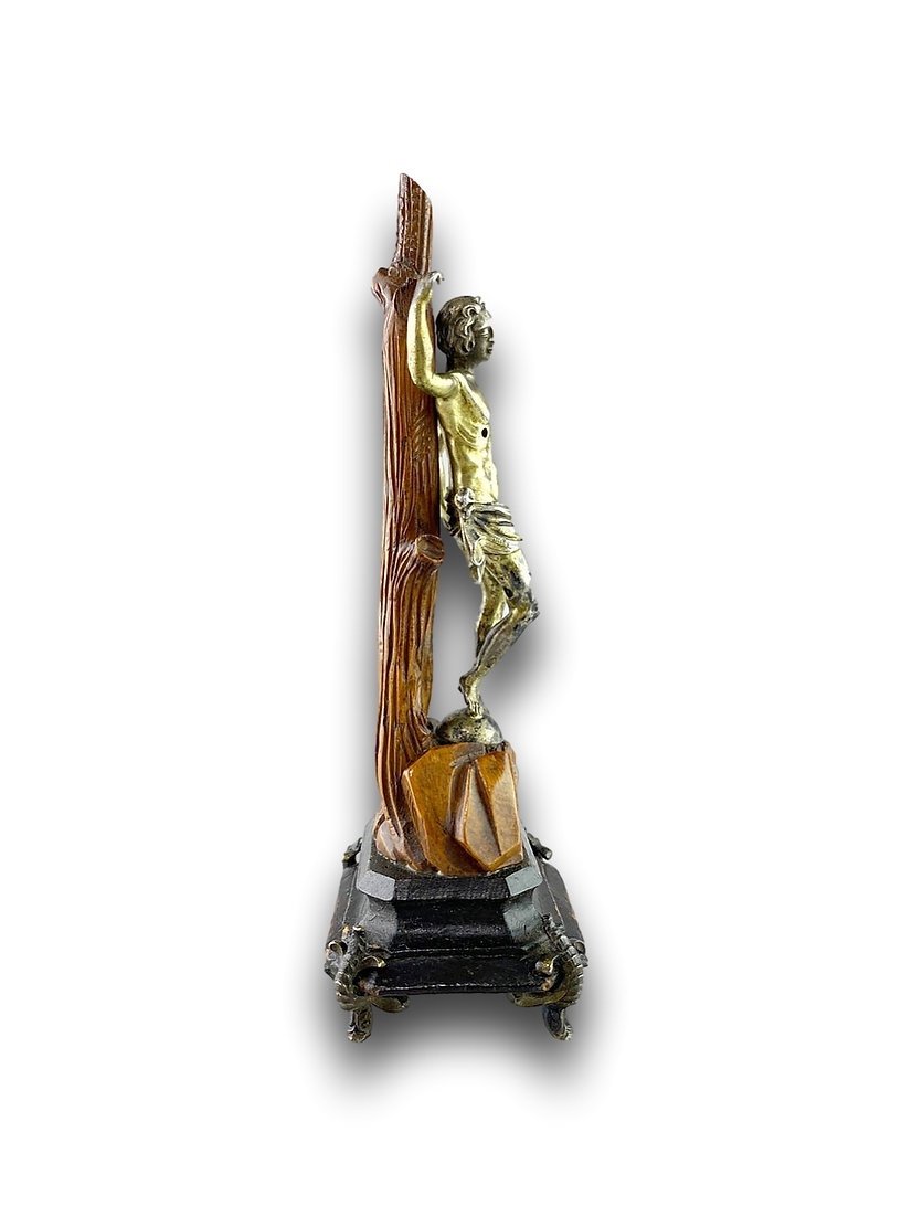 Silver Vermeil Saint Sebastian. French, Mid-17th Century.-photo-2