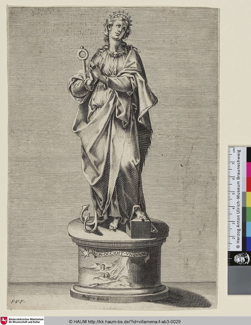 Oil Painting On Copper; Personification Of Hope. Italian, Mid-17th Century.-photo-4