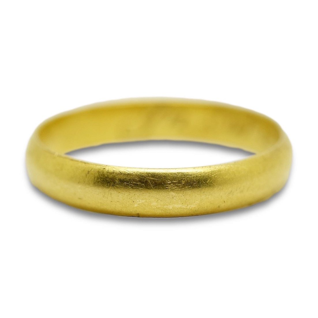 Gold Ring With 'in Christ & Thee My Comfort Be'. English, 18th Century.-photo-6
