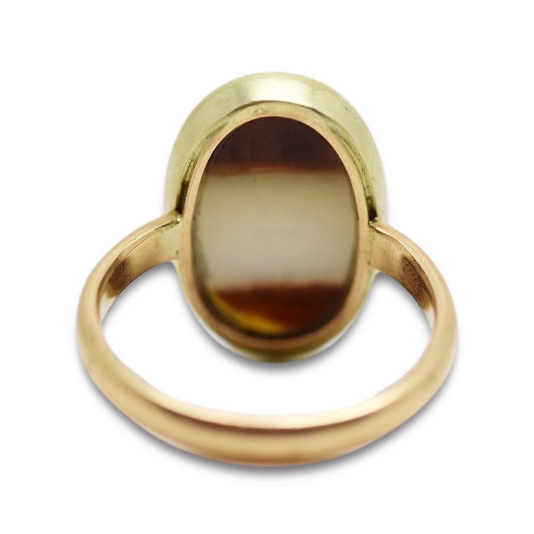 Ring With An Italic Intaglio In Banded Agate Of A Soldier. Roman, 1st - 2nd Century-photo-5