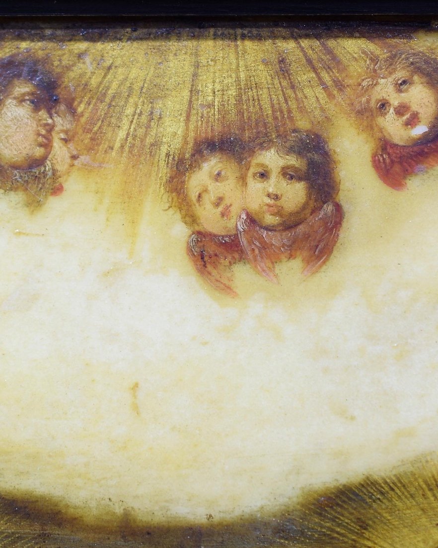 Peinture Sur Albâtre Des Saints Pierre Et Simon d'Après Antonio Tempesta (1555-1630)-photo-3