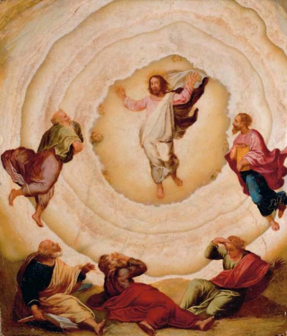 Peinture Sur Albâtre Des Saints Pierre Et Simon d'Après Antonio Tempesta (1555-1630)-photo-5