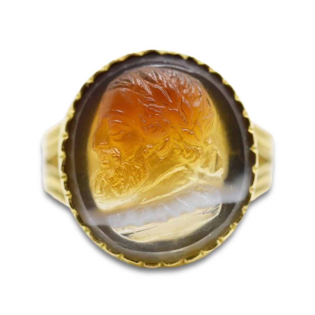 Cameo Ring In Agate Of Henry Iv, King Of France And Navarre. French, Around 1600-photo-4