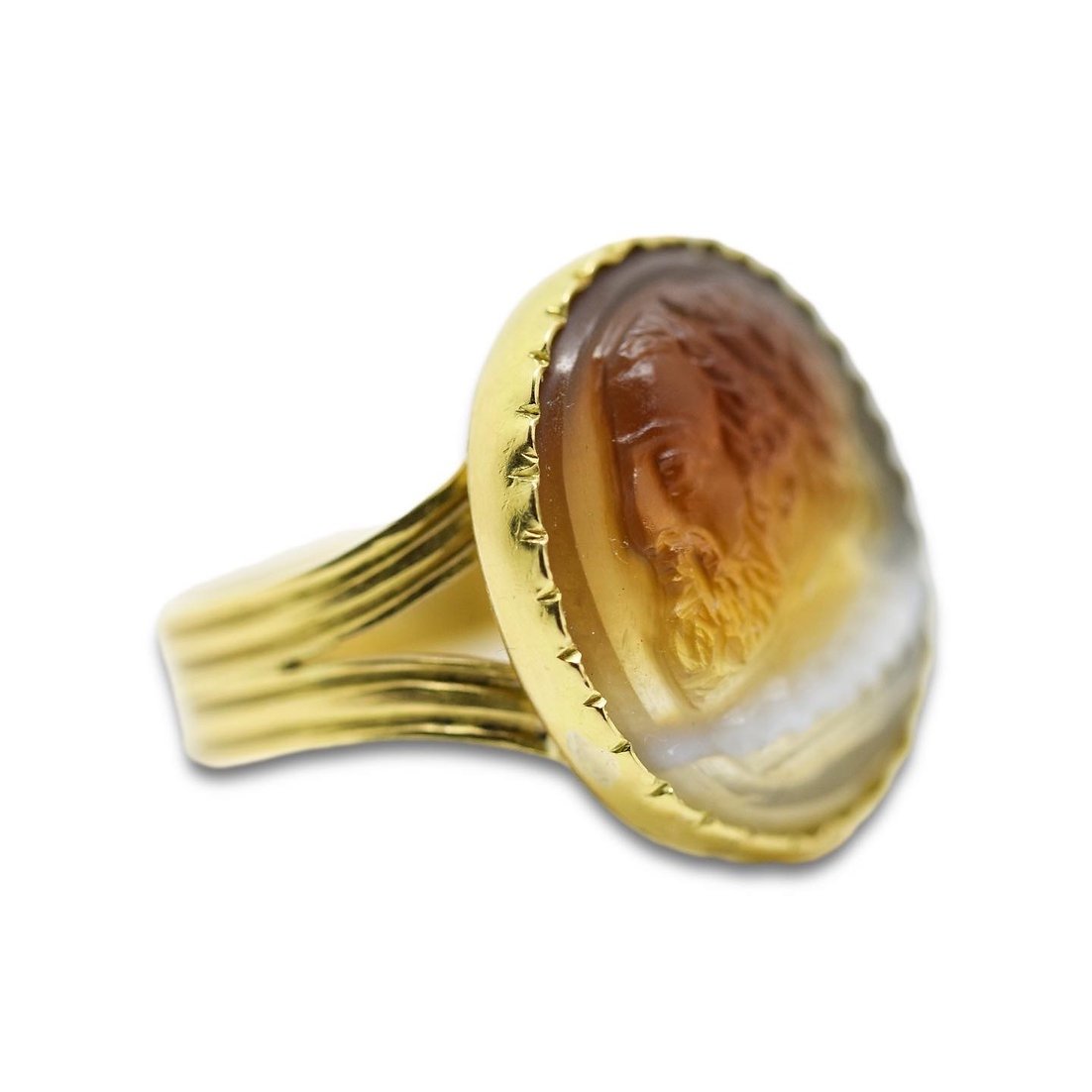 Cameo Ring In Agate Of Henry Iv, King Of France And Navarre. French, Around 1600-photo-5