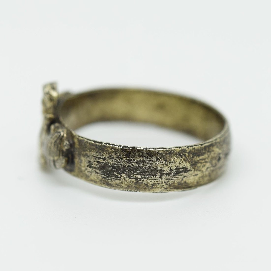 Silver Vermeil Pilgrims Ring From Santiago De Compostela. Spanish, XVth Century.-photo-6
