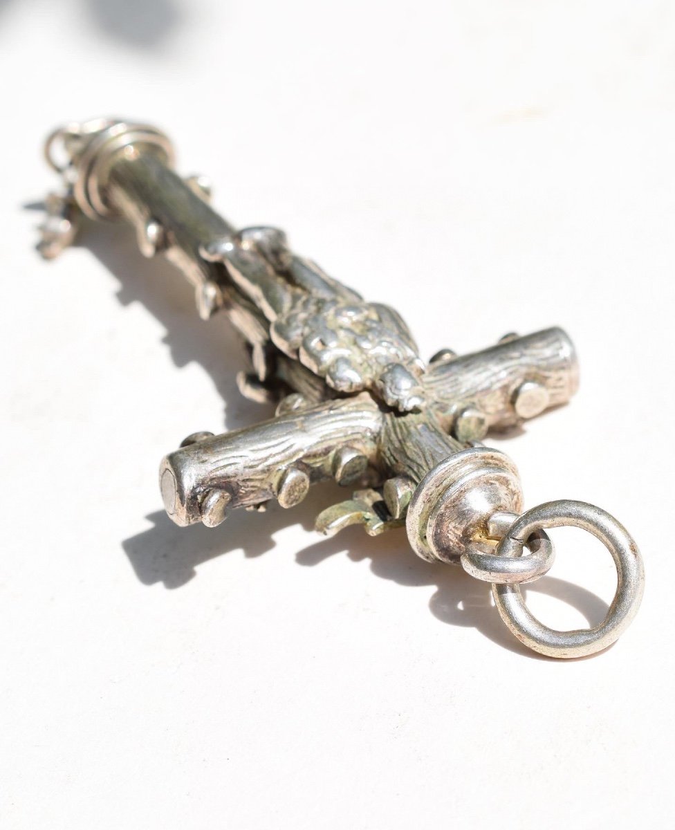 Pendentif Crucifix En Argent De La Fin De La Renaissance. Allemand, Vers 1600. -photo-4