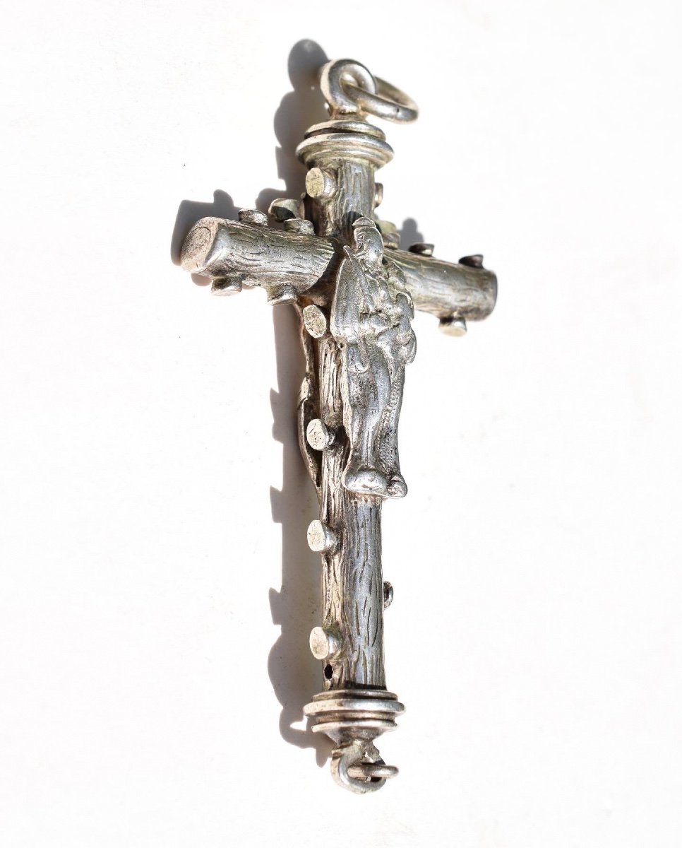 Pendentif Crucifix En Argent De La Fin De La Renaissance. Allemand, Vers 1600. -photo-6
