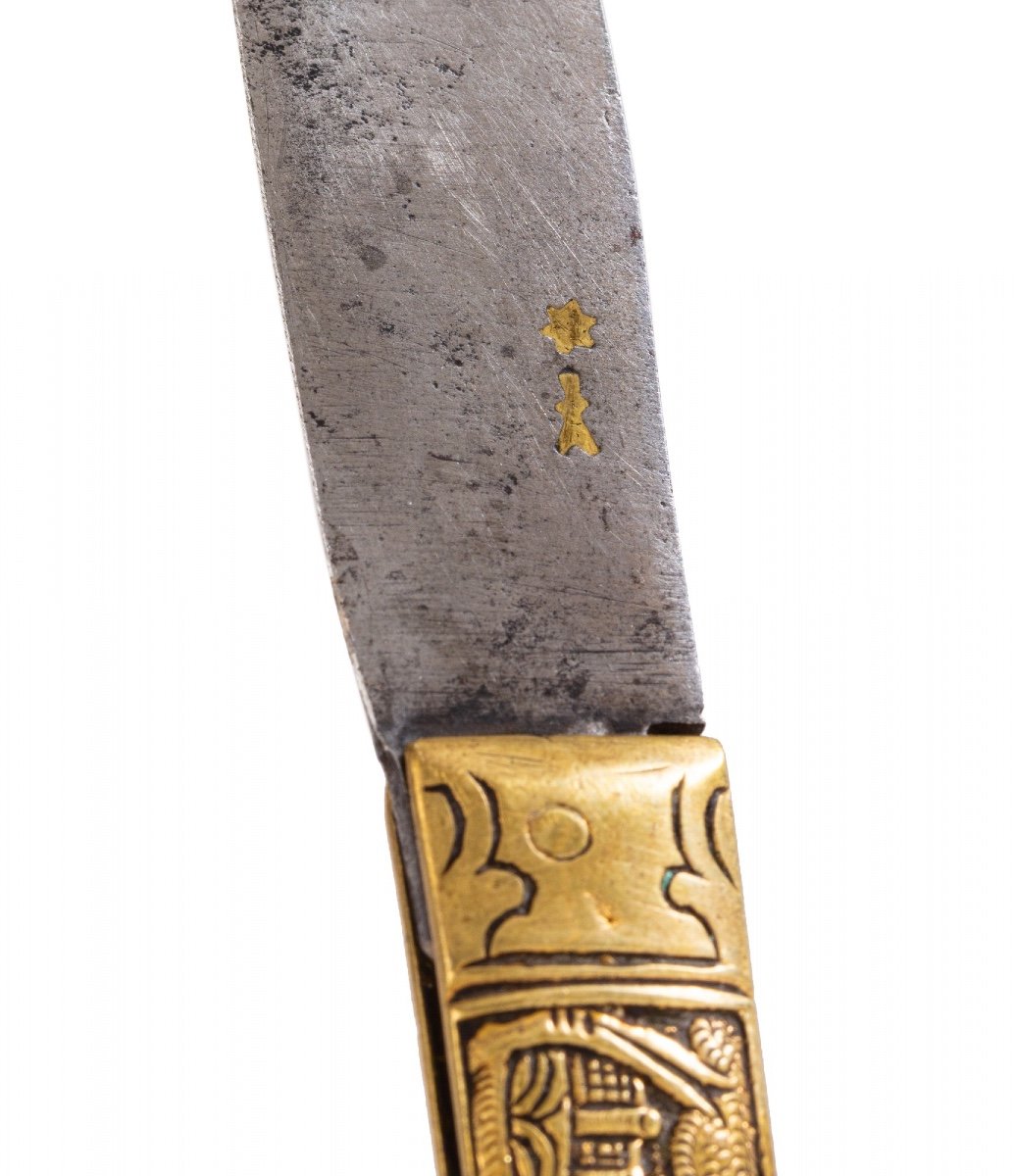Gilt-metal And Steel Travelling Cutlery Set And Case. Germany, Circa 1680.-photo-4