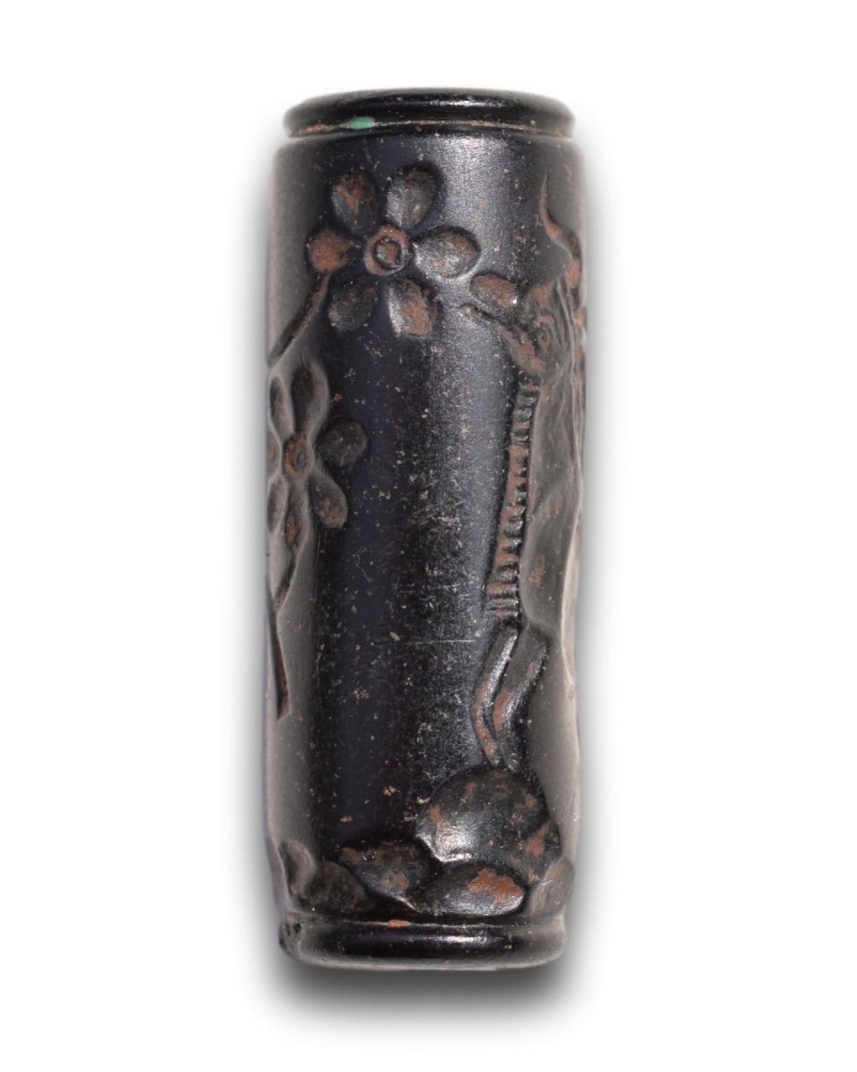 Mudstone Cylinder Seal. Late Uruk - Early Akkadian Period, Circa 3000 - 2300 Bc.-photo-4