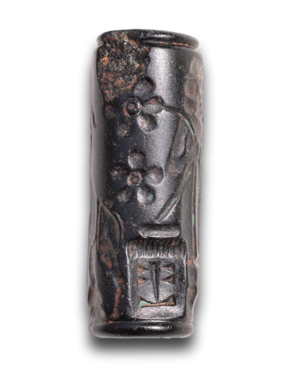 Mudstone Cylinder Seal. Late Uruk - Early Akkadian Period, Circa 3000 - 2300 Bc.-photo-6