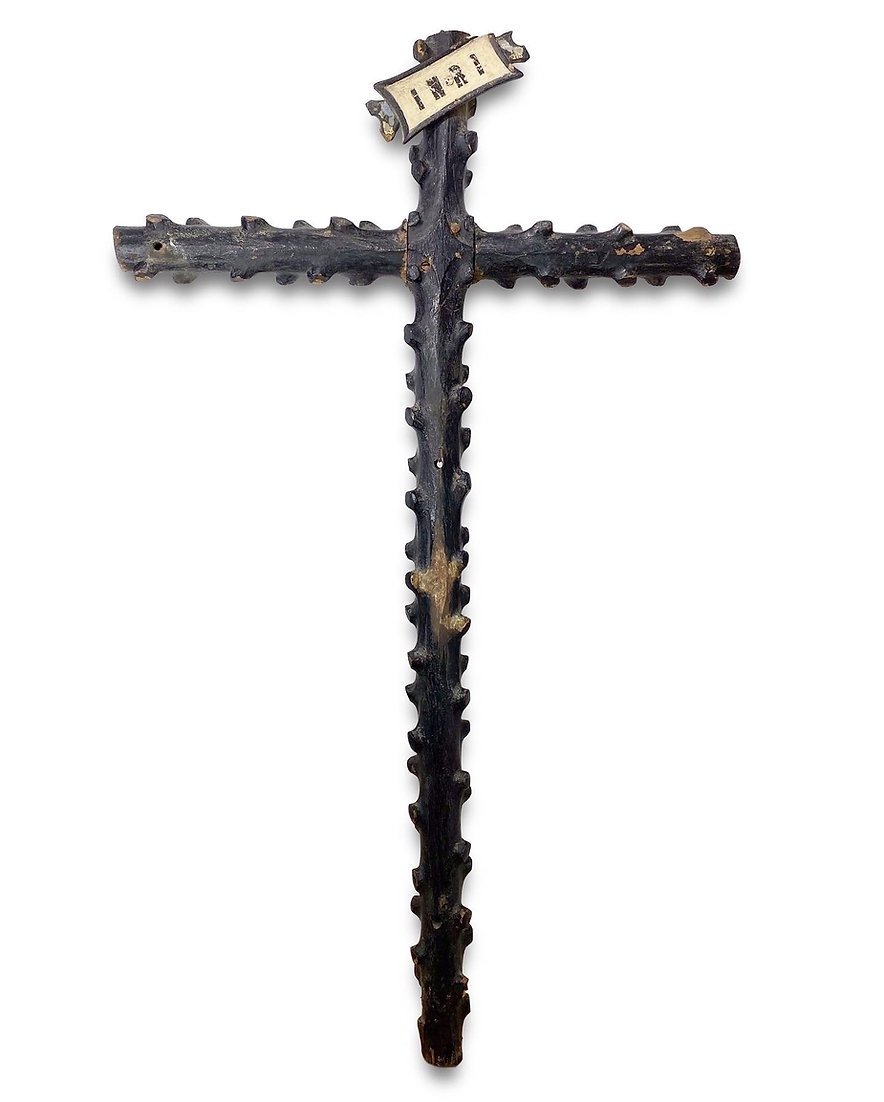 Grand Crucifix En If. Français, XVIe Siècle.-photo-4