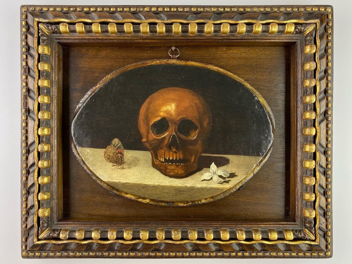 Vanitas Painting, Manner Of Philippe De Campaigne. French, 17th Century.