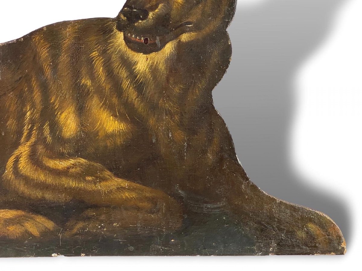Dummy Board In The Form Of A Recumbent Dog. Italian, Late 17th Century.-photo-6
