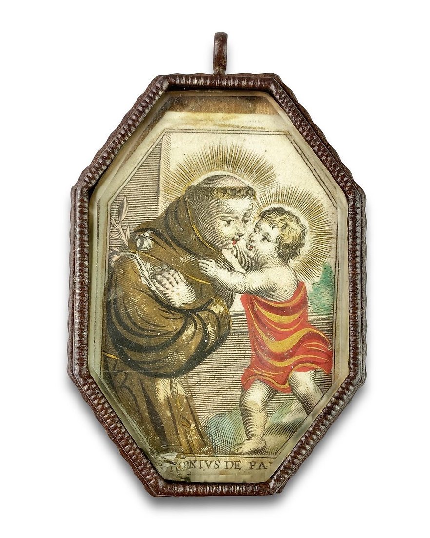 Hexagonal Steel Reliquary Pendant. Spanish, Mid-17th Century.-photo-4
