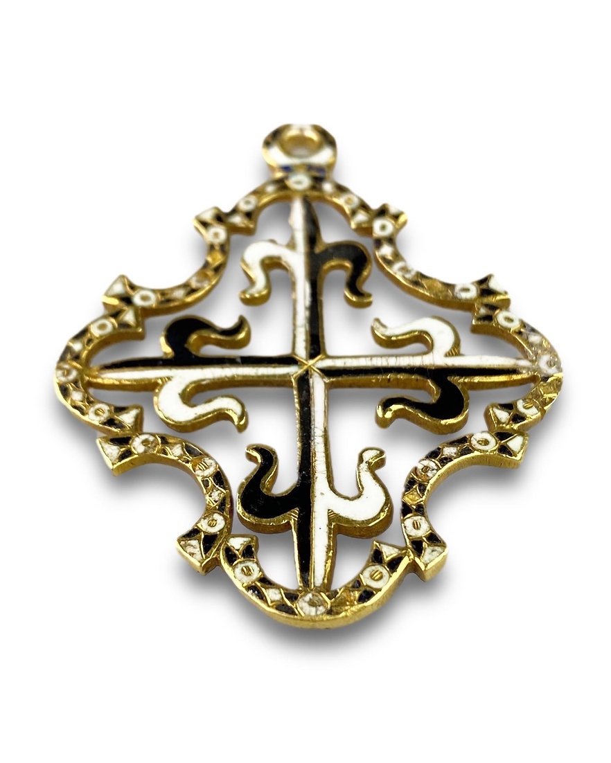 Gold And Enamel Order For Saint Dominic. Spanish, Around 1630.-photo-5
