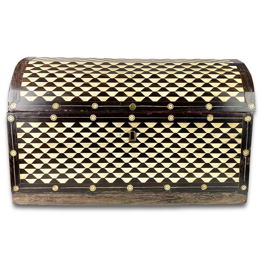 Bone Flooring And Ebony Veneer Box. Northern Italy, 18th Century.-photo-5