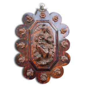 Boxwood Relief Of The Virgin & Child, From The Circle Of Mattheus Van Beveren.  