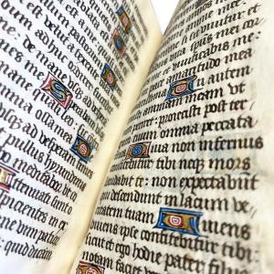 Book Containing Leaves From A Medieval Psalter-hymnal. French, Late 15th Century