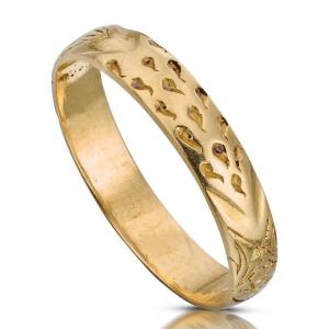 Bague En Or Avec Du Sang Des Plaies Du Christ. Anglais, 15e / 16e Siècle.