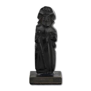 Figure De Jais De Saint Jacques Le Majeur. Saint-jacques De Compostelle, 15-16ème Siècle. 