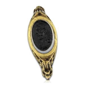 Important Gold Ring Belonging To An Early Christian. Roman, 3rd - 4th Century Ad