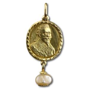 Médaille d'Or Des Royalistes Pour Gustave Adolphus (1694-1632), Roi De Suède. 