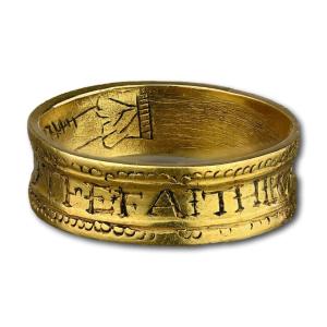 Tudor Gold Posy And Fede Ring ‘bere Faithe To The Faithful’.