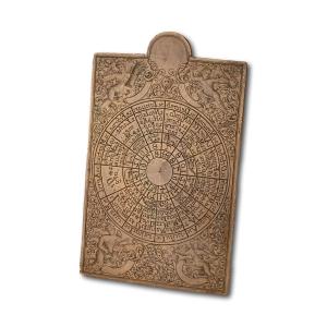 Copper Printing Plate For A Perpetual Calendar. German, Early 18th Century.
