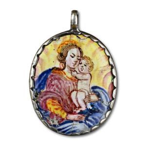 Petit Pendentif De Dévotion Avec Les Rois Mages. Allemand, Vers 1700.  