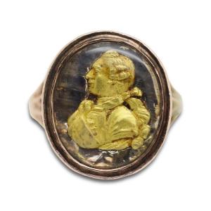 Bague En Or De Gustav III (1746-1792) Roi De Suède. Suédois, XVIIIe Siècle 