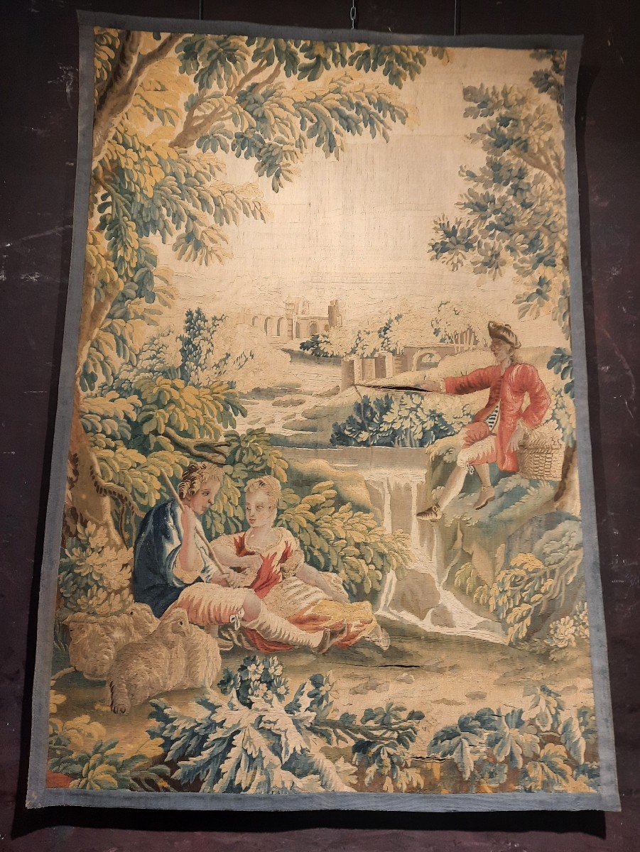 Animated Tapestry Of Characters 18th Century Period
