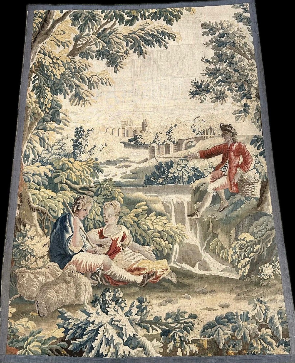 Animated Tapestry Of Characters 18th Century Period
