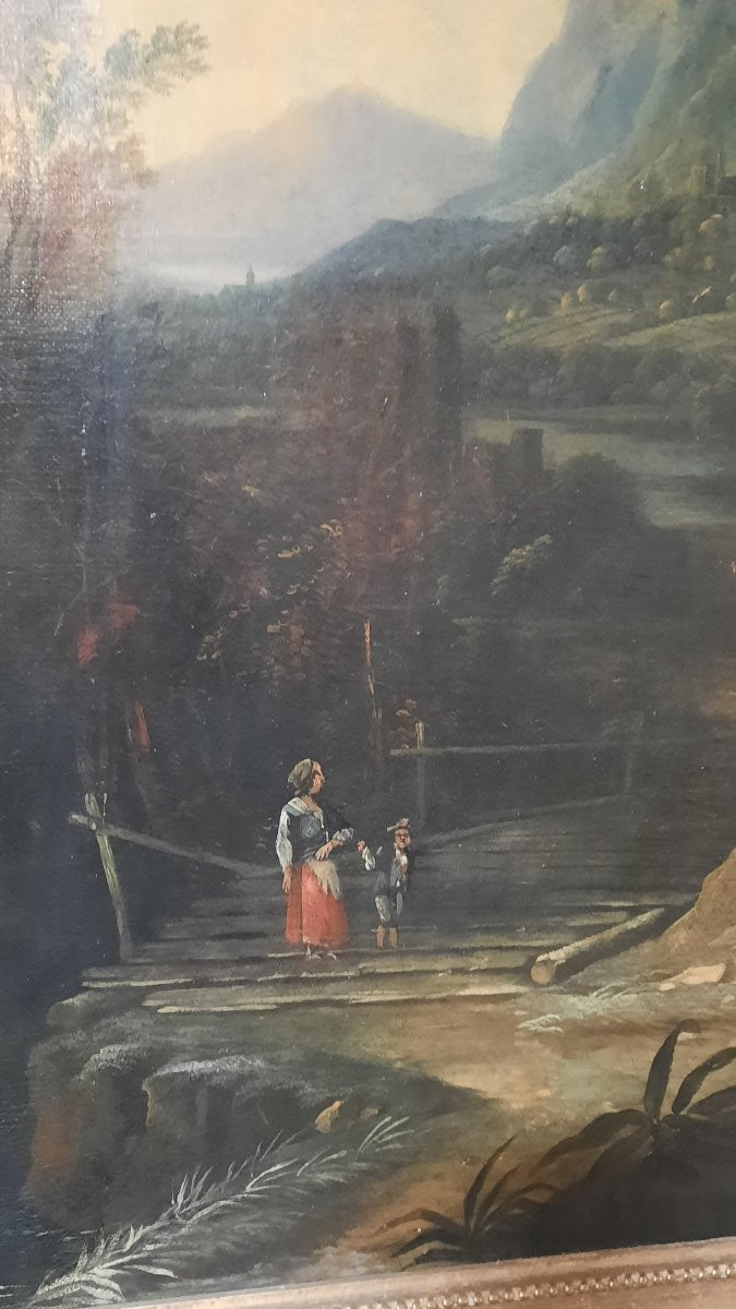 Paire d'huiles sur toile d'après Vernet-photo-2