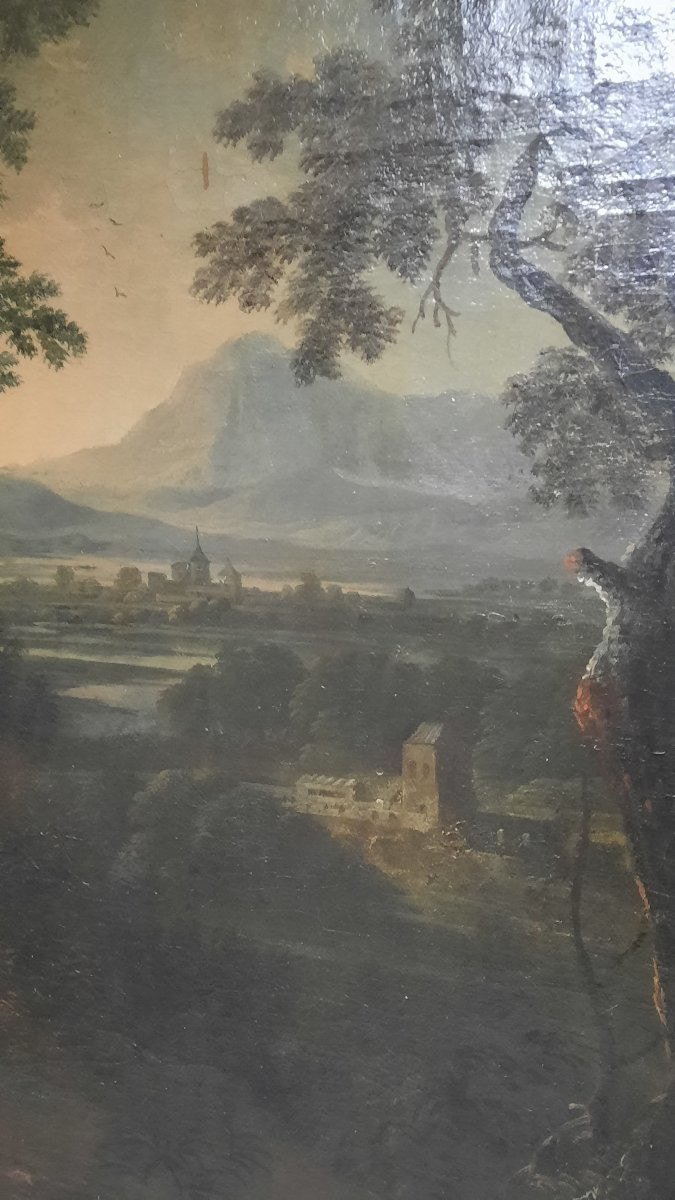 Paire d'huiles sur toile d'après Vernet-photo-3